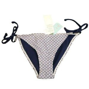 Dorina Palomino Tie On Brief Bikini Bottom White Women's S Small NWT